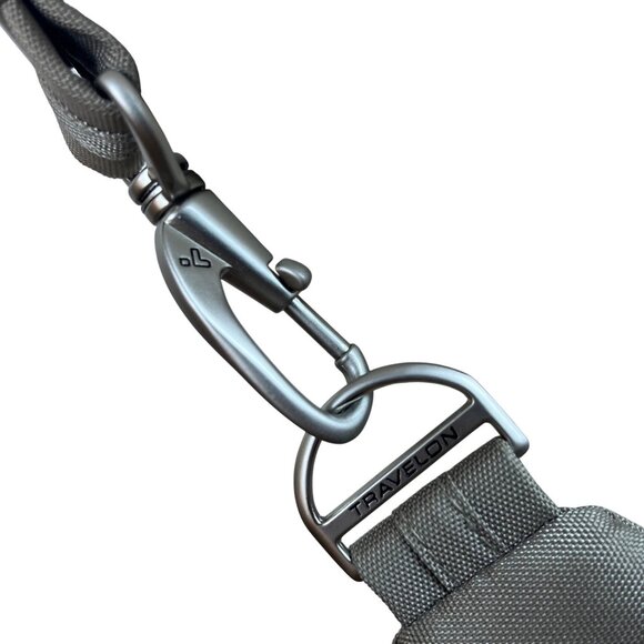 Travelon Women’s Gray Nylon Multiple Pockets Classic Anti-Theft Crossbody Bag - Picture 10 of 16